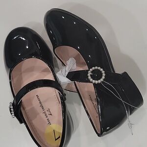 Black Kids Shoes with Strap